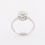 White gold entourage ring with 7 diamonds