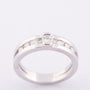 White gold ring with 7 brilliant-cut diamonds. Total weight approx. 0.40 ct.
