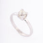 White gold solitaire ring with brilliant