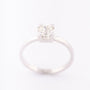 White gold solitaire ring with brilliant