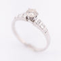 White gold ring with brilliant and baguette cut diamonds