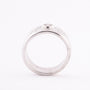 White gold band ring with 13 diamonds