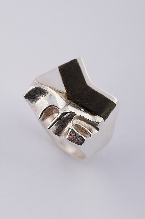 Lapponia ring with ebony
