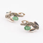 Zilveren parure met smaragden en markasiet