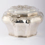 Antique silver tea caddy