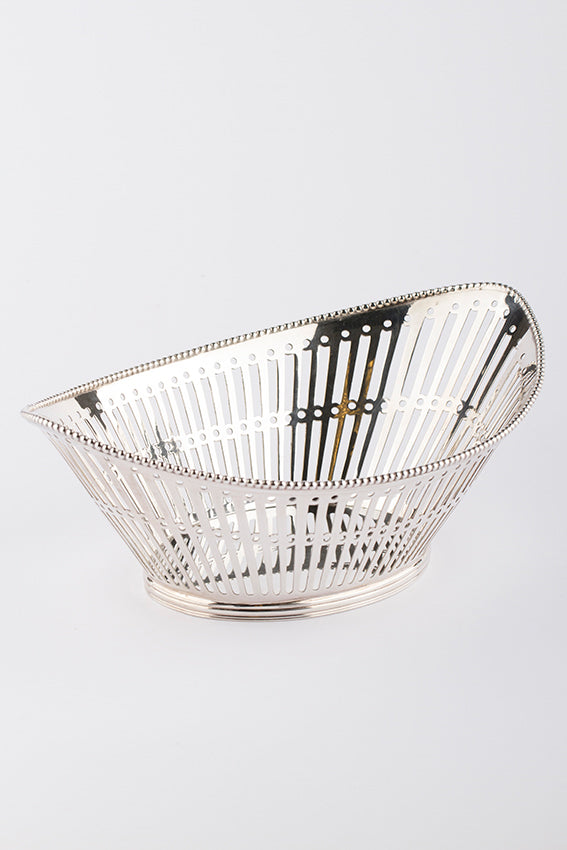 Old silver bread basket