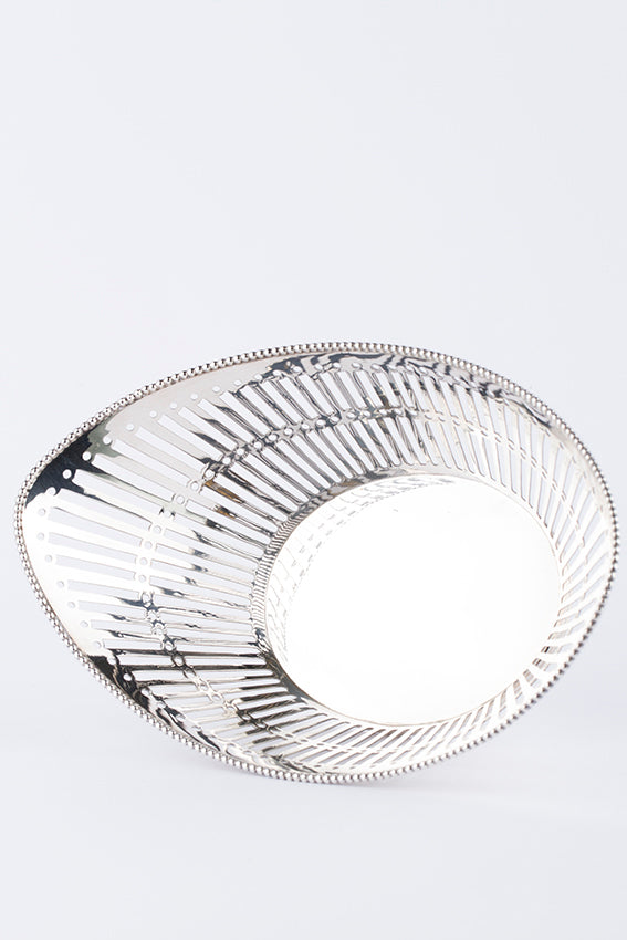 Old silver bread basket