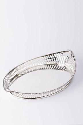 Silver serving tray