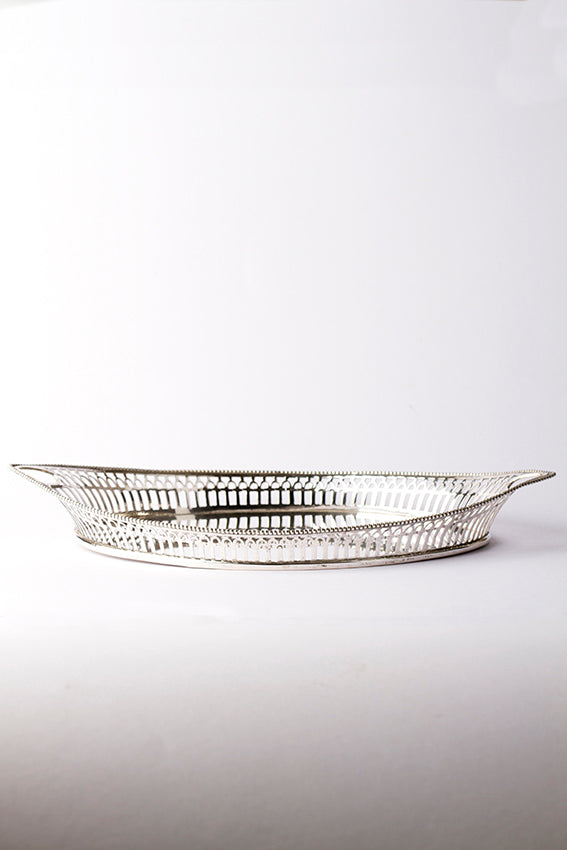 Silver serving tray