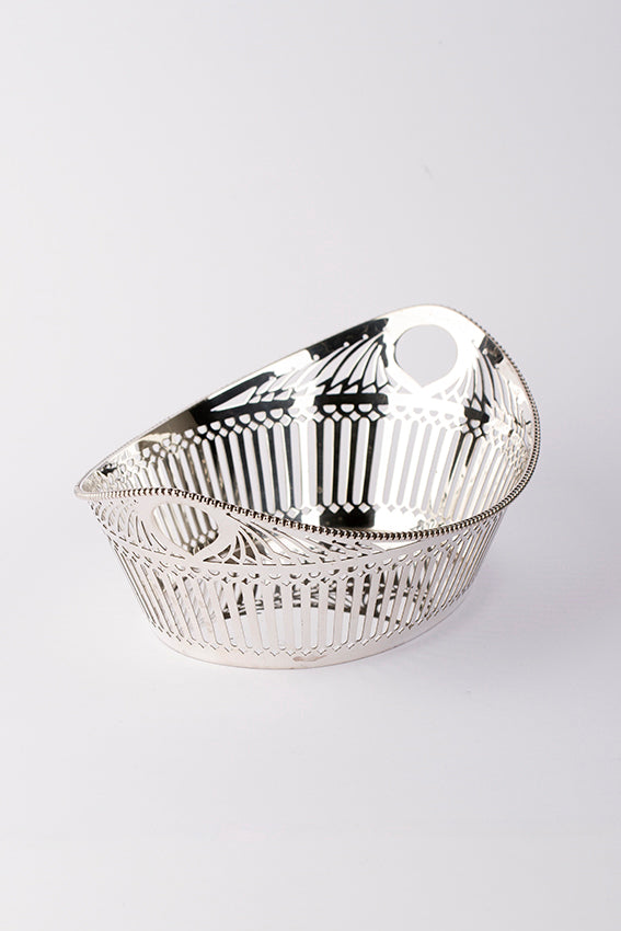 Old silver bread basket