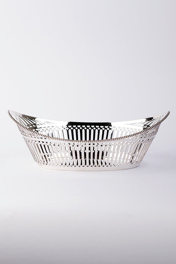 Old silver bread basket