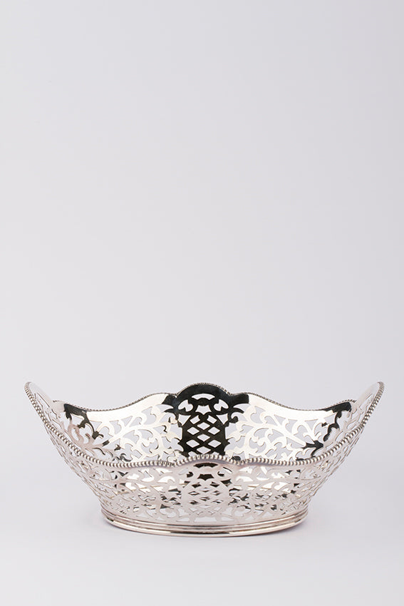 Silver bonbon basket