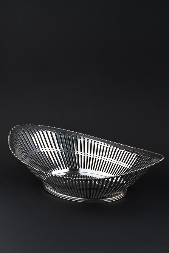 Old silver bread basket