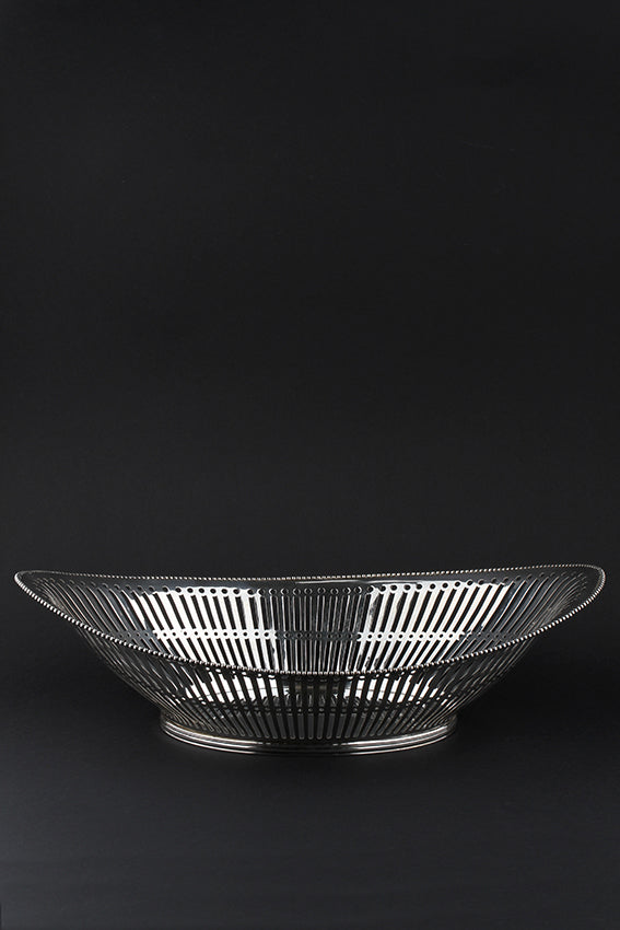 Old silver bread basket