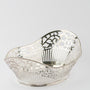 Silver openwork bread basket