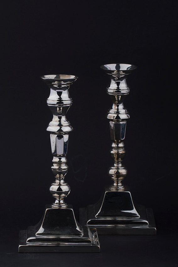 Silver candlesticks