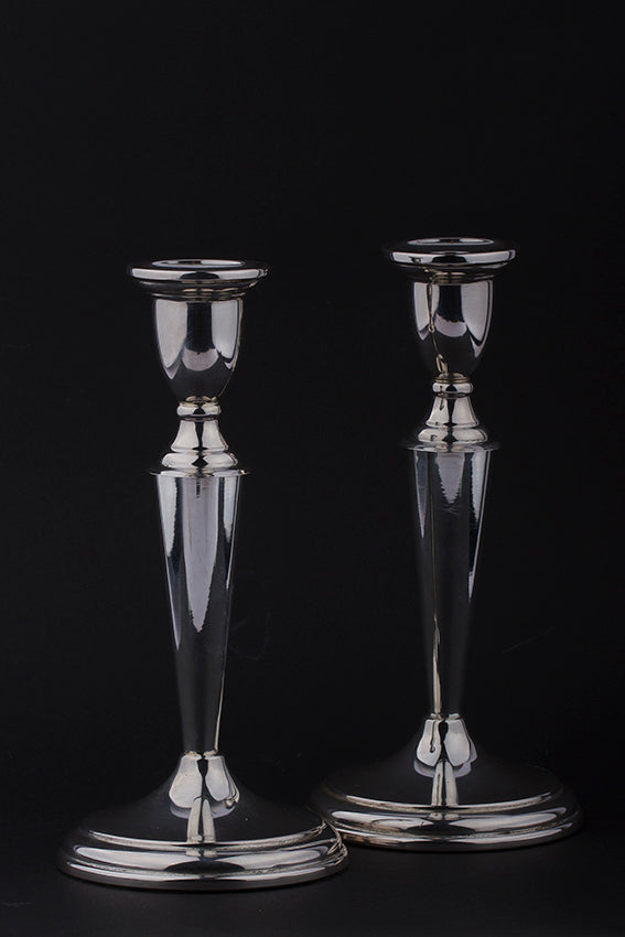 Pair of silver candlesticks