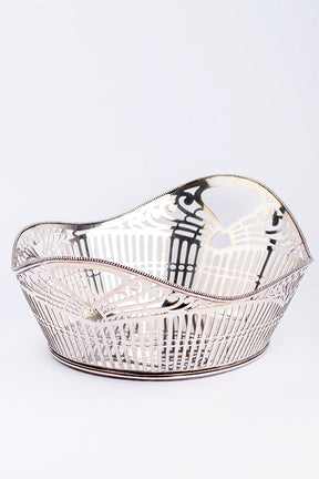 Old silver bread basket