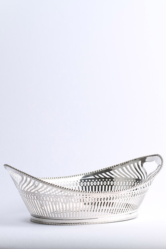 Old silver bread basket