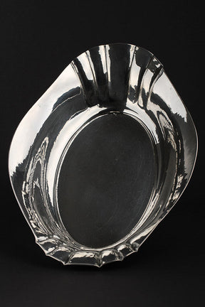 Old silver cookie dish