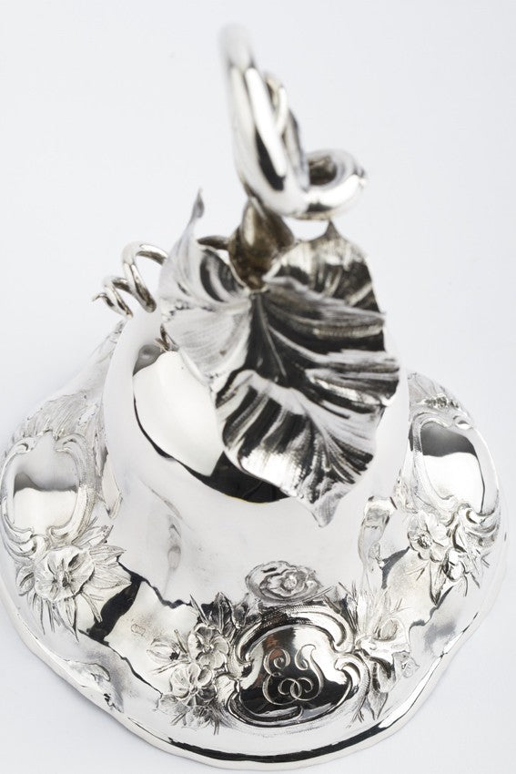 Antique silver table bell