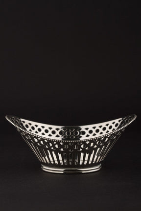 Old silver bonbon basket