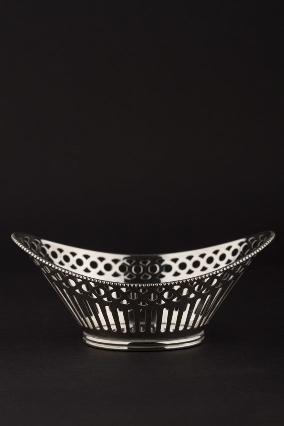 Old silver bonbon basket