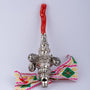 Antique silver whistle rattle