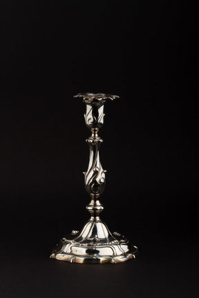 Silver 1-wick candlestick