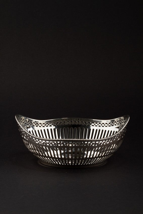 Old silver bonbon basket