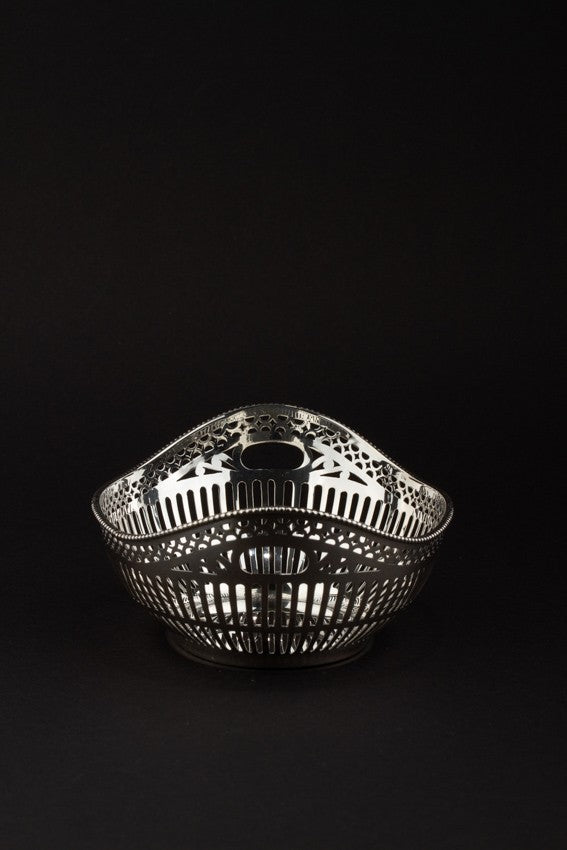 Old silver bonbon basket