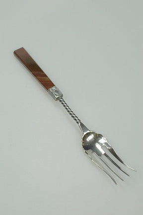 Antique silver pickle fork