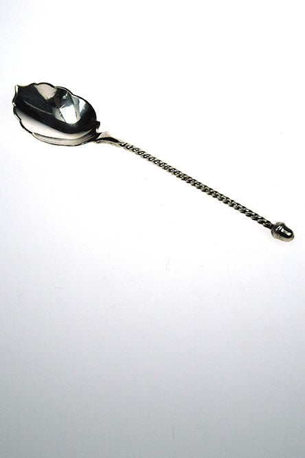 Antique silver ginger spoon