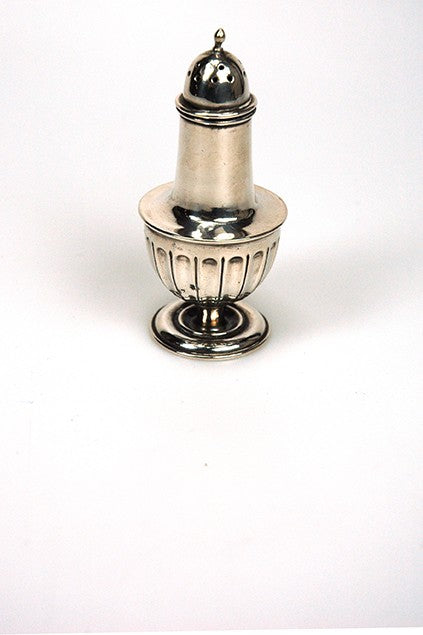 Old silver spice shaker