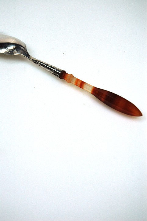 Antique silver sugar scoop