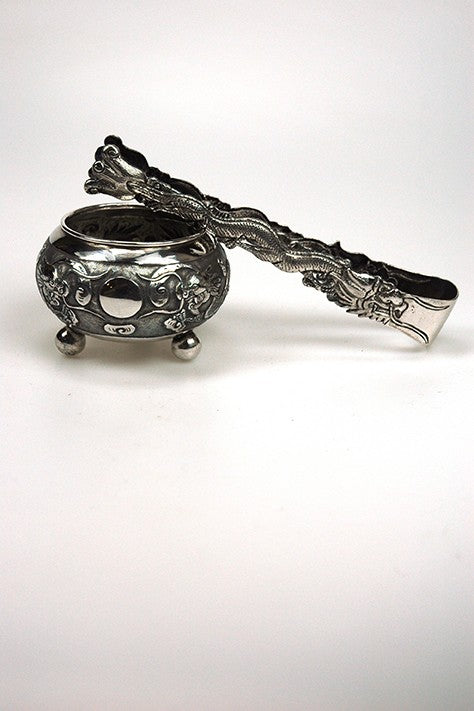 Antique silver Cantonese bowl