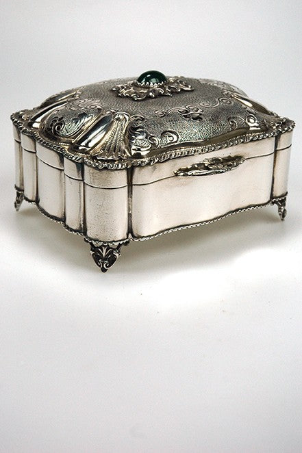 Silver decorated decorative box