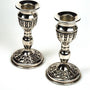Old silver candlesticks