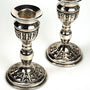 Old silver candlesticks