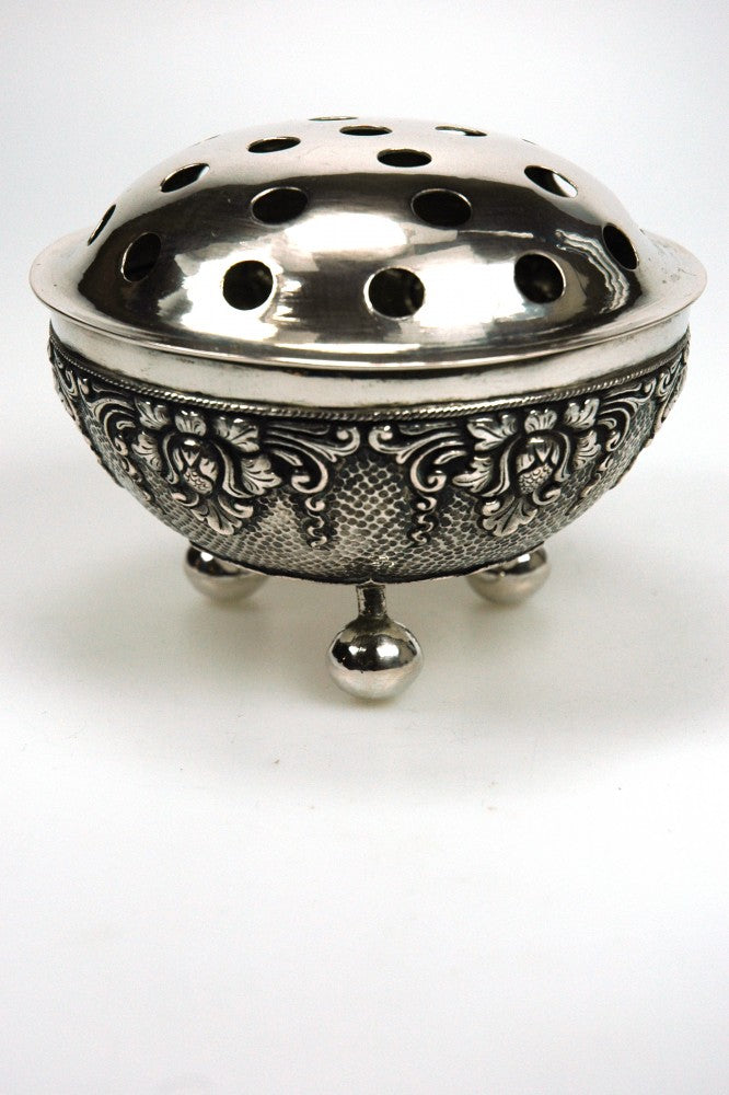 Antique silver rose bowl