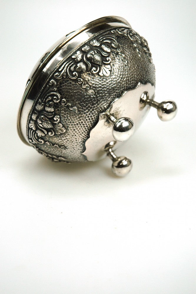 Antique silver rose bowl