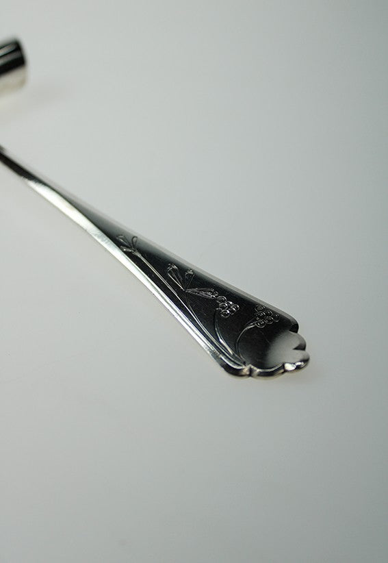 Silver Art Deco asparagus scoop