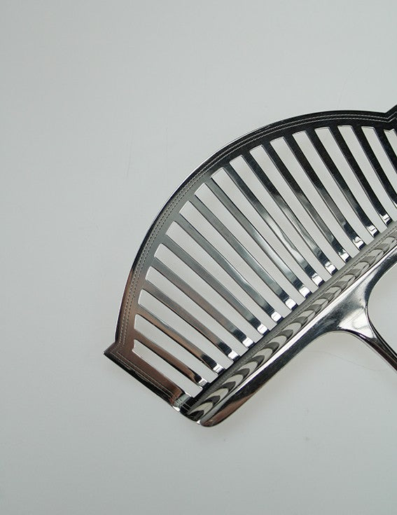 Silver asparagus scoop